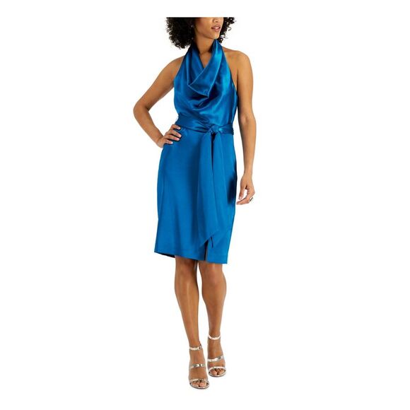 AIDAN MATTOX Womens Zippered Sleeveless Sweetheart Neckline Full-Length Formal Sheath Dress main image 0